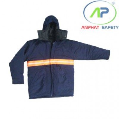 Áo khoác Kaki chống đông có phản quang (Vải Kaki 5 lớp: Long Cừu) -25oC